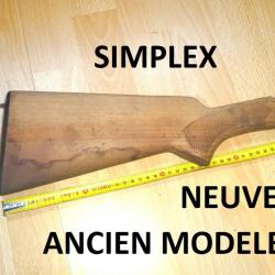 crosse neuve fusil SIMPLEX ancien modèle + plaque de couche MANUFRANCE à vernir -(D23B246)