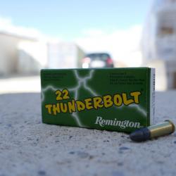 100 Cartouches REMINGTON 22LR THUNDERBOLT  balle de 40 grains