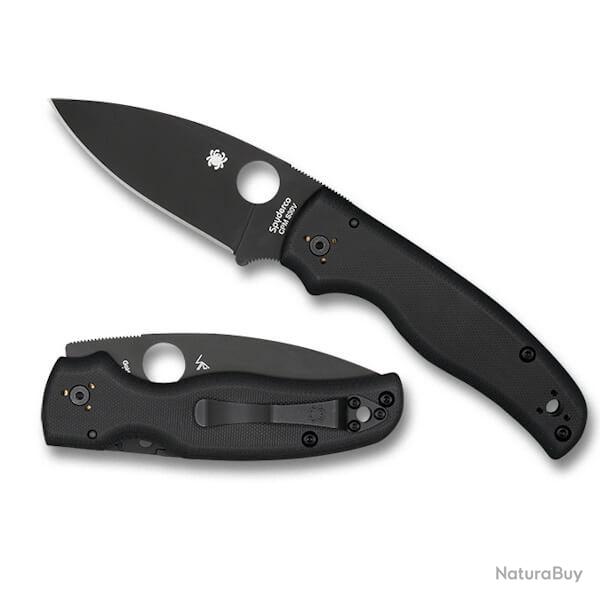 C229GPBK Couteau de poche Spyderco Shaman tout noir