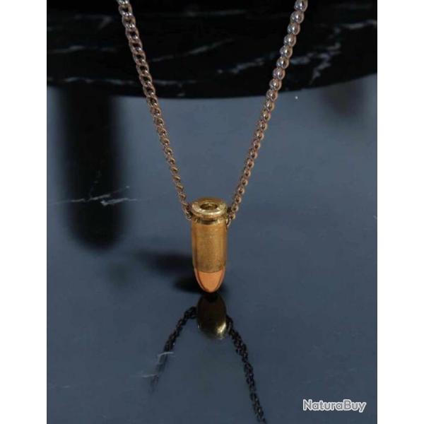 Chaine collier cartouche neutralise 9 mm