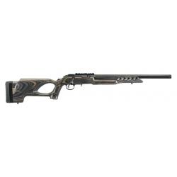 RUGER AMERICAN RIMFIRE TARGET 22LR 10CPS 18" 46CM LAMELLE NOIRE TROU DE POUCE