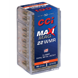 Balles CCI MaxiMag TMJ - Cal. 22 Win Mag - Par 1