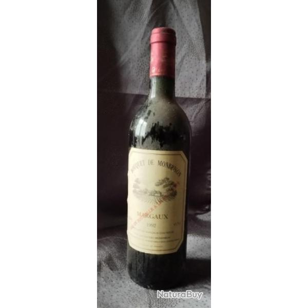 FAUTE DE CAVE ACTUELLEMENT VDS CHTEAU MONTBRISON " MARGAUX" BOUQUET DE MONTBRISON -1992-