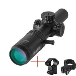 Lunette Bestsight 1-5x24 réticule rouge vert Collier 11mm *Enchère* AR15 tir chasse compacte