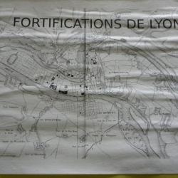 JOURNAL MANUSCRIT FORTIFICATION DE LYON 1850