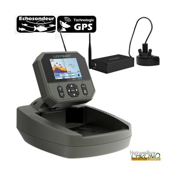 Kit Echosondeur Bateau Amorceur Lucky LBT-1 Couleur + GPS