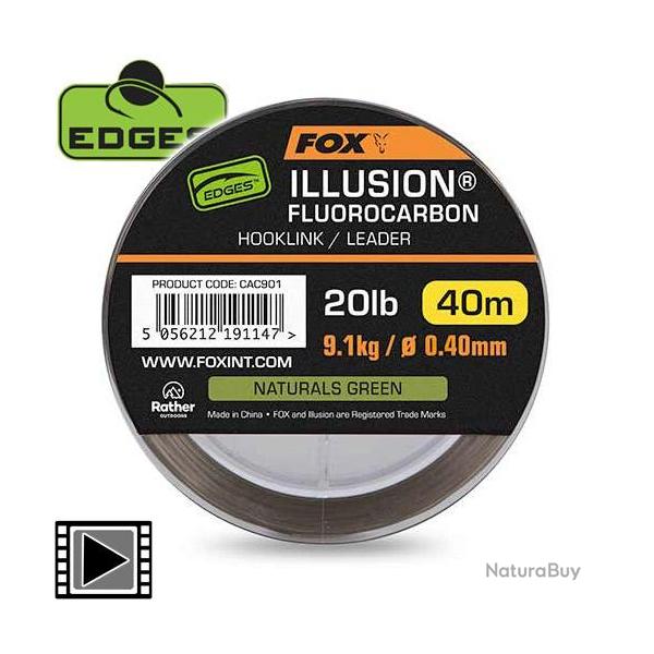 Fluorocarbon Fox Edges Illusion Soft 40m 0.40mm