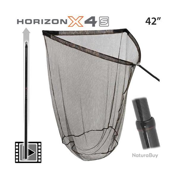 Epuisette Fox Horizon X4S 42'' manche tlescopique filet camo