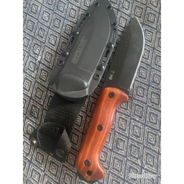 Couteau kabar bk2 manche bois survie