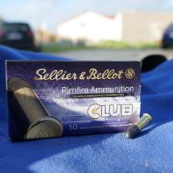 50 cartouches 22lr SELLIER BELLOT 40 gr/2.6g