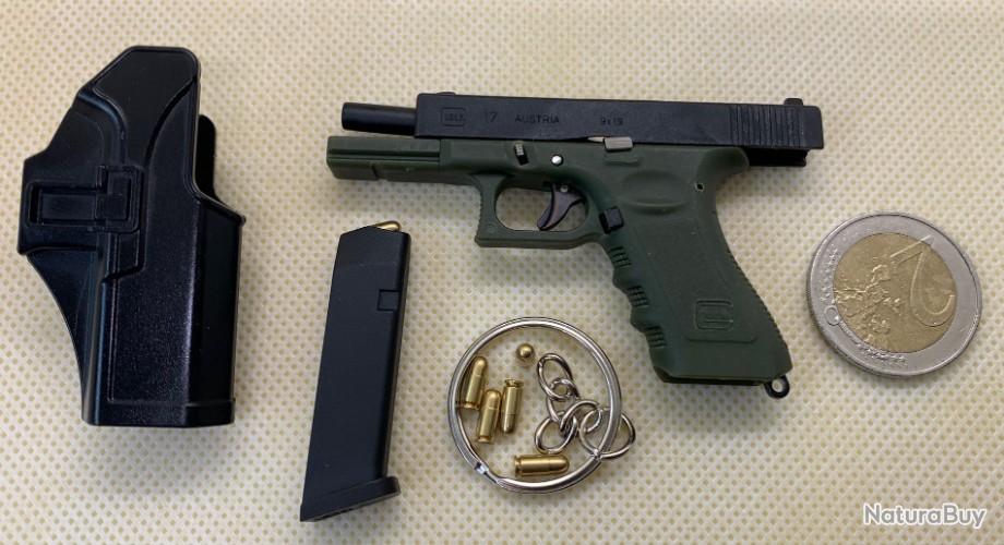 Réplique G17 Noir & Tan échelle 1:3 - Avec Chargeur, 6 Munitions, Holster Rigide