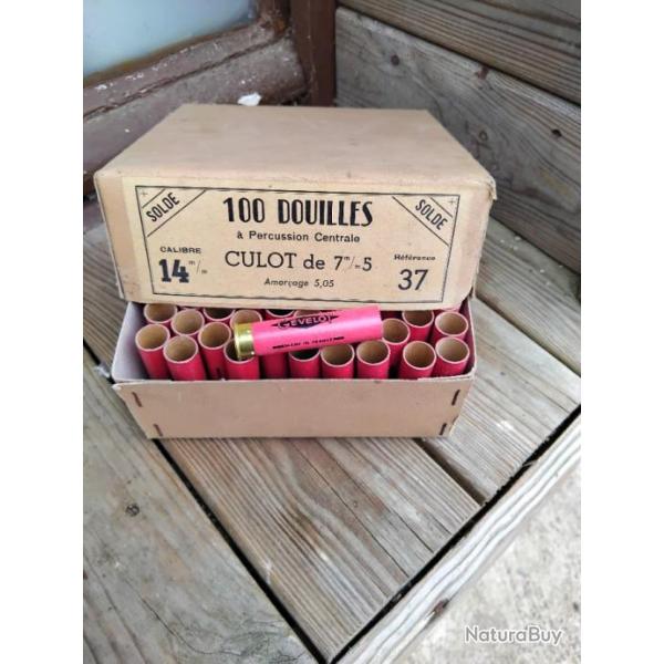 Bote de douilles vides cal 14 mm petit culot