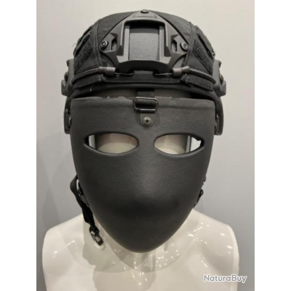 Masque Balistique compatible casque NIJ3A Noir