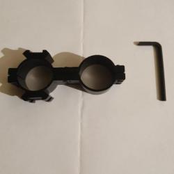 Montage tactique pour canon de 12 avec support lampe et weaver latéraux neuf