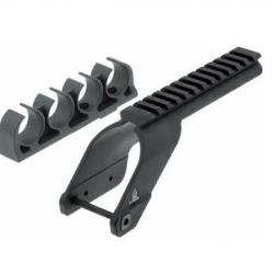 Rail Picatinny UTG + Porte Cartouches Maverick 88 et Mossberg 500-590