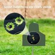 Lot De 50 Cibles De Tir Réactives 20,3x20,3 Cm - Éclat Fluorescent à L'impact - Autocollantes - Pour Entraînement BB, Airsoft, Tir