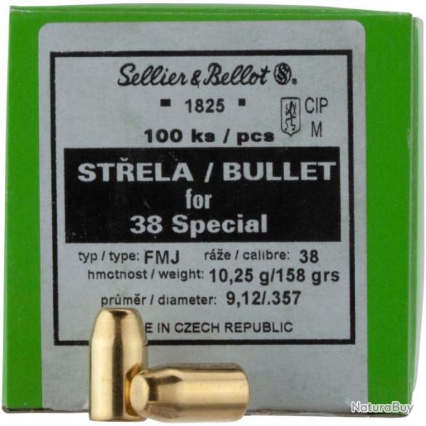 .357 (.38) 10,2g/158grs. FMJ Round Nose (Calibre: .357 (.38))