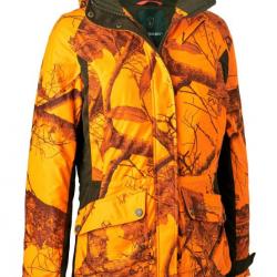 Veste femme Estelle hiver (Couleur: camo orange, Taille: 38)