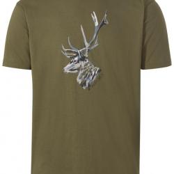 T Shirt Cerf Couleur Vert