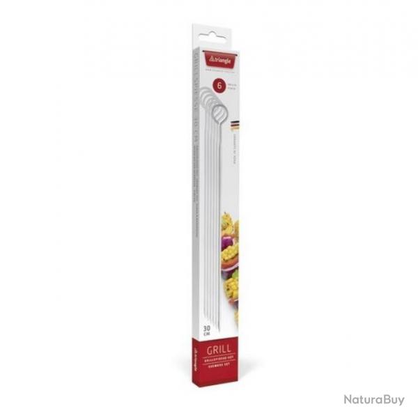 Set de 6 piques  brochettes 30 cm [Triangle]