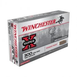 OP Grand gibier ! - Munitions Winchester Power Point 180gr 11.7g - Cal. 300 Win Mag x2 boites