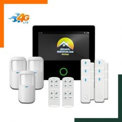 Kit d'alarme maison sans fil 4G Wifi avec 200 zones de détection - Livraison gratuite