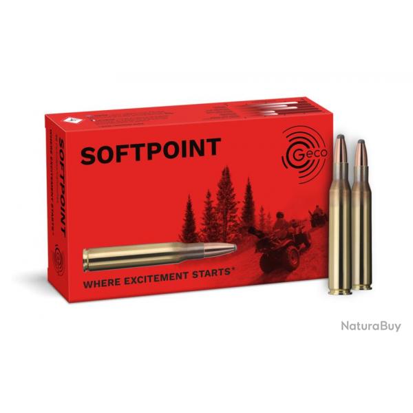 MUNITIONS GECO CAL .280 REM DEMI BLINDEE SOFT POINT 10.7G /165GR 10 boites ( 200 munitions )