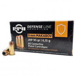 CARTOUCHES PARTIZAN CAL. 9mm x18 Makarov FMJ 93gr. 20 boites ( 1000 munitions )