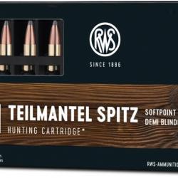 CARTOUCHES RWS .222 REM TMS 3,24g   boite de 20 10 boites ( 200 munitions )