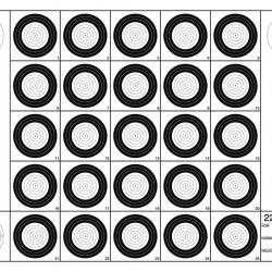 Paquet de 100 cibles court 22 huntr en carton 42X30cm