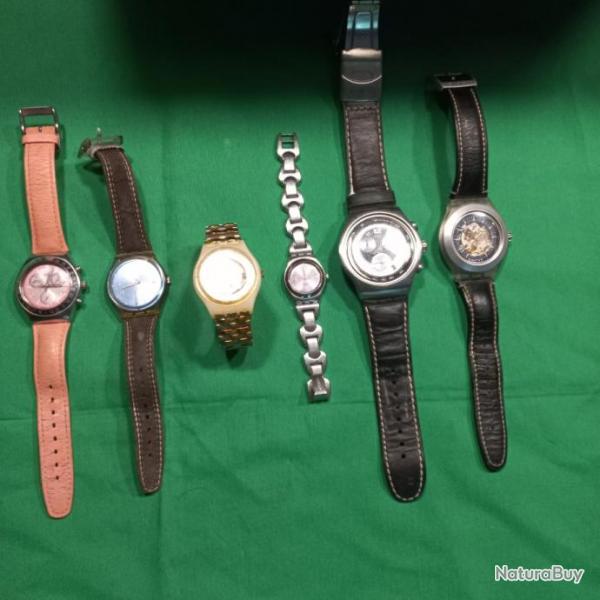 lot de 6 montres  Swatch