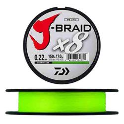 Daiwa J-braid X 8 Chartreuse 150m 0.18mm