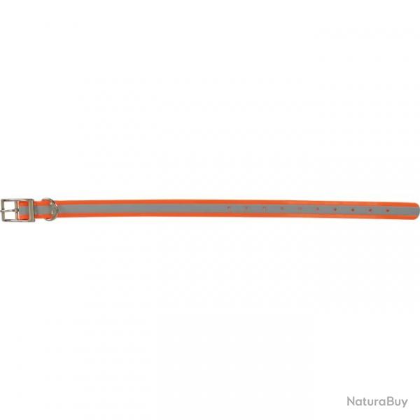 Collier rflchissant orange fluo