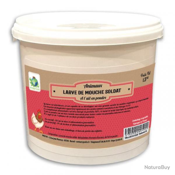 Insectes schs  l'ail seau 5L 2,5kg
