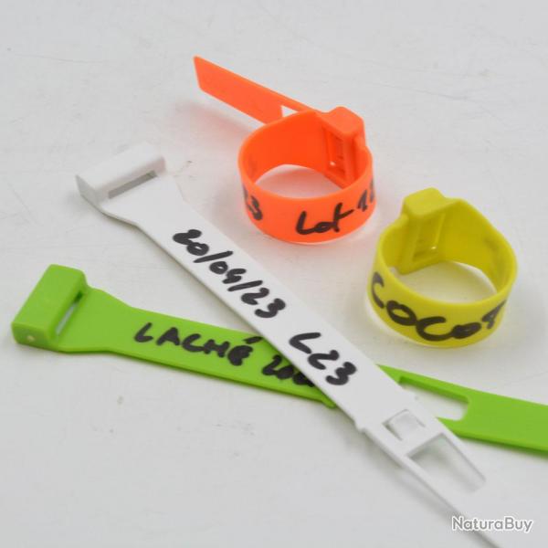 E-Z Seal tag 24 mm plain (10 pcs- green) (Taille 5)
