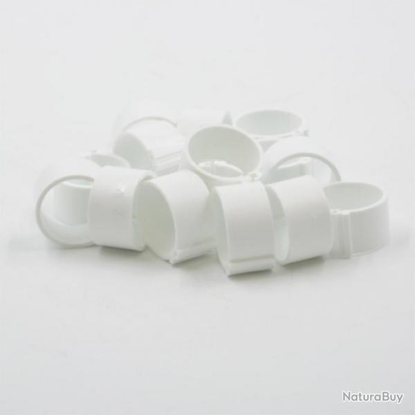 bagues  clips 25 mm (50) blanc (Taille 1)