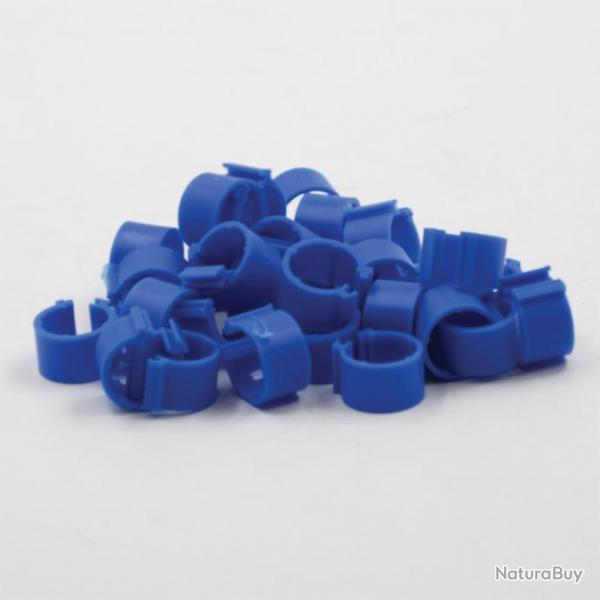 bagues  clips 25 mm (50) bleu (Taille 2)