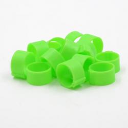 Lot de 25 bagues 16mm vert fluo (Taille 9)