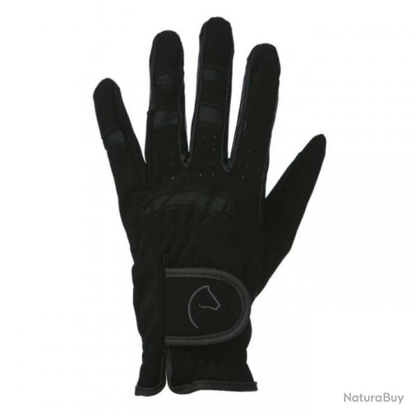 Gants domi sued noirs taille S (Taille 2)