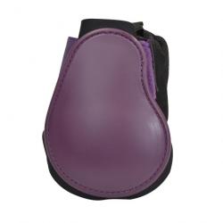 Protège boulets PVC poney coque violette, néo noir (Taille 5)