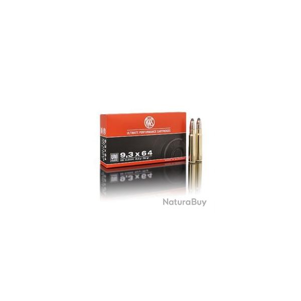 Balles RWS Uni Classic calibre 9, x 64, 19g 193 gr