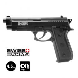 PISTOLET SWISS ARMS SA 92 Noir - 4.5mm BB - CO²