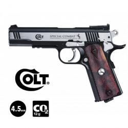 PISTOLET COLT SPECIAL COMBAT CLASSIC DARK OPS 4.5MM BBs CO²