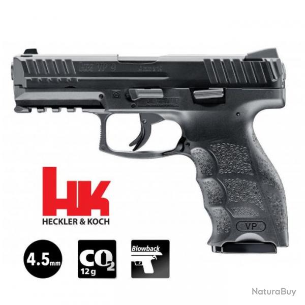 PISTOLET HECKLER & KOCH VP9 Noir - Culasse mobile - 4.5 mm BB - CO