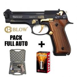 PISTOLET A BLANC BLOW F92 FULL AUTO " EL CHICANOS " 9MM PAK