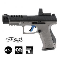 PISTOLET WALTHER Q5 MATCH COMBO 5" Gris VISEUR RDS 8 - 4.5mm Plomb CO²