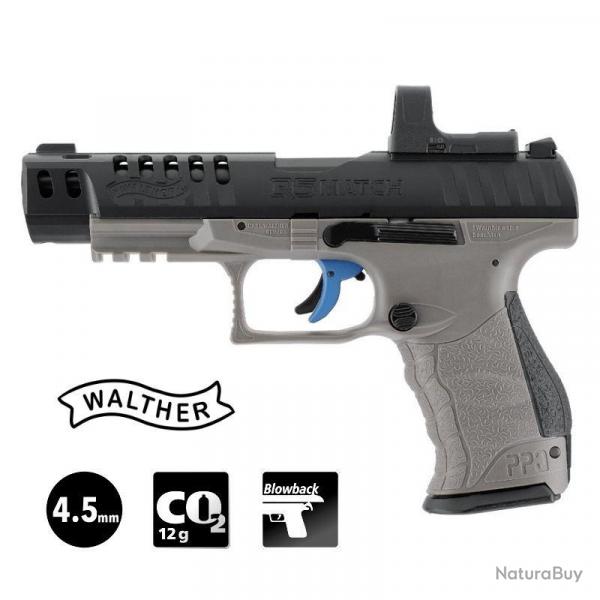 PISTOLET WALTHER Q5 MATCH COMBO 5" Gris VISEUR RDS 8 - 4.5mm Plomb CO