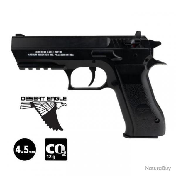 PISTOLET DESERT EAGLE BABY Noir - Culasse fixe - 4.5mm BB - CO / 2.8J