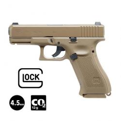 PISTOLET GLOCK 19X Coyote - Culasse fixe - 4.5 mm BBs - CO² 3J