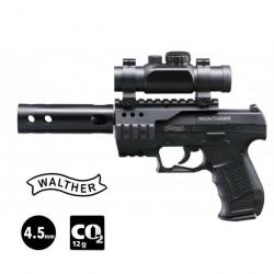 PISTOLET WALTHER NIGHTHAWK 4.5MM Plomb CO²